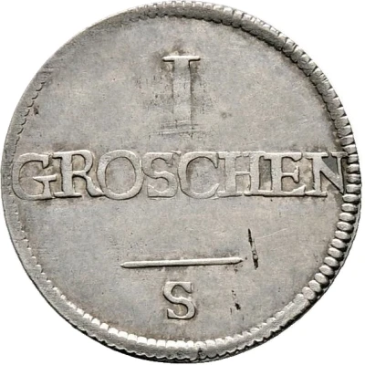 1 Groschen - Christian Frederick Charles Alexander back