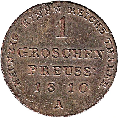 1 Groschen - Frederick William III back