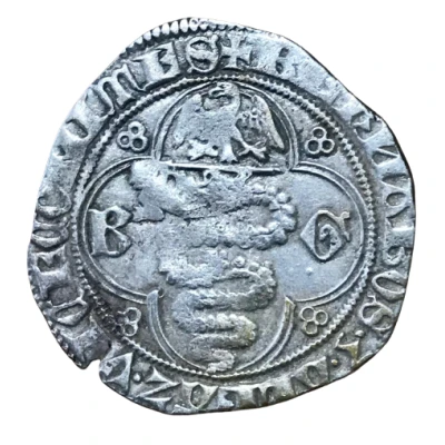 1 Grosso - Barnabò and Galeazzo II Eagle ND front