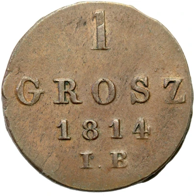 1 Grosz - Frederick Augustus I I.B. back