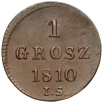 1 Grosz - Frederick Augustus I I.S. back