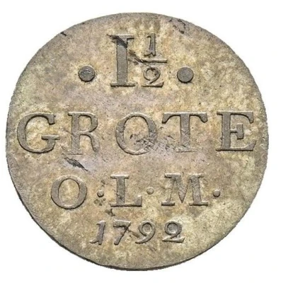 1½ Grote - Peter Frederick Louis back