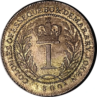 1 Guilder - George III back