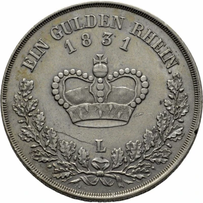 1 Gulden - Bernhard II back