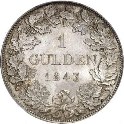 1 Gulden - Frederick William Constantin back