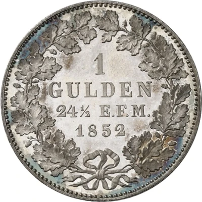 1 Gulden - Frederick William IV back