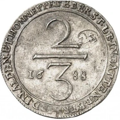 1 Gulden - John Francis back