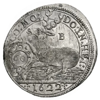 1 Gulden - Julius Frederick Kipper; Hirschgulden back