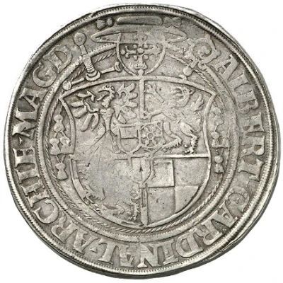 1 Guldengroschen - Albert IV of Brandenburg ND back