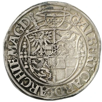 1 Guldengroschen - Albert IV of Brandenburg back