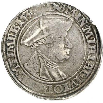 1 Guldengroschen - Albert IV of Brandenburg front