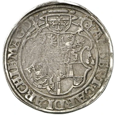 1 Guldengroschen - Albert IV of Brandenburg back