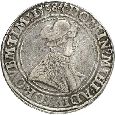 1 Guldengroschen - Albert IV of Brandenburg front