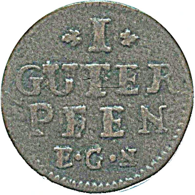 1 Guter Pfennig - Frederick II back