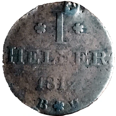 1 Heller - Charles Theodore of Dalberg back