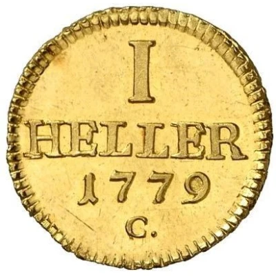 1 Heller - Frederick August III Gold pattern strike back