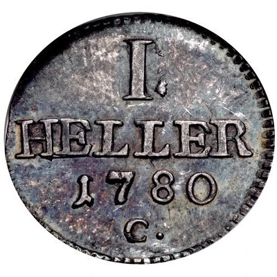 1 Heller - Frederick August III Pattern back