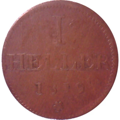 1 Heller "Judenpfennig" back