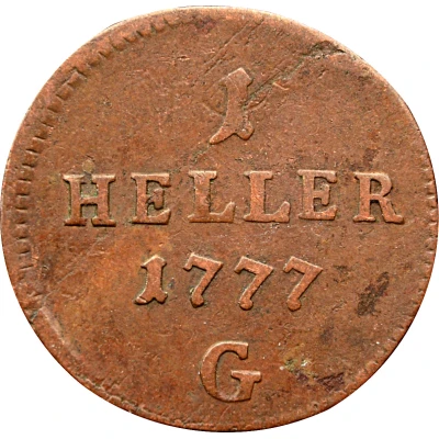 1 Heller - Maria Theresia back