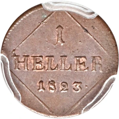 1 Heller - Maximilian I Joseph back