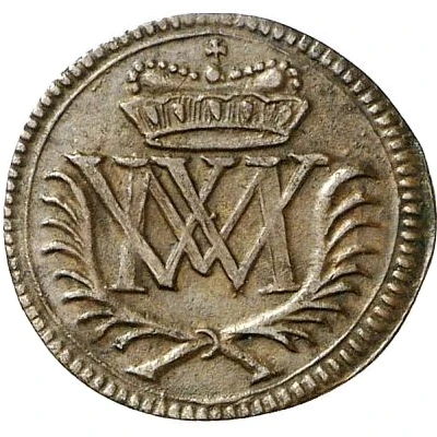 1 Heller - Moritz William of Sachsen-Zeitz front