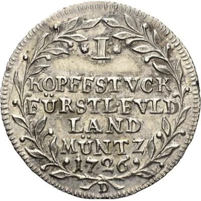 1 Kopfstück - Adolph of Dalberg back