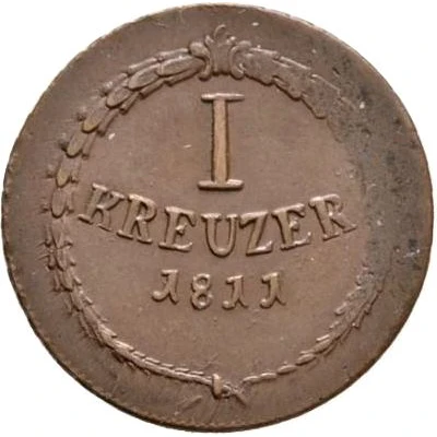 1 Kreuzer - Charles I Frederick back