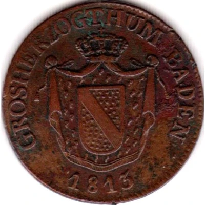 1 Kreuzer - Charles II Louis Frederick front