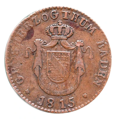 1 Kreuzer - Charles II Louis Frederick front