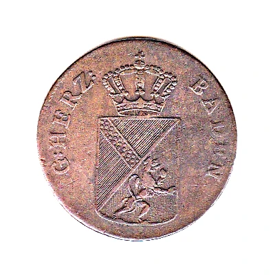 1 Kreuzer - Charles II Louis Frederick front