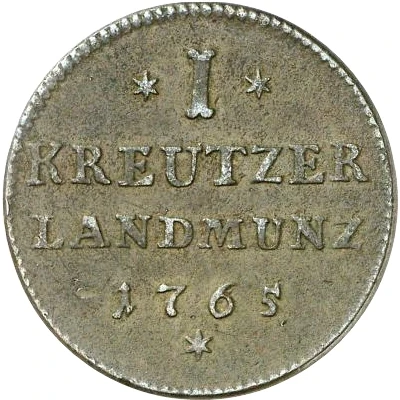 1 Kreuzer - Francis Christoph, Freiherr of Hutten of Stolzenberg back