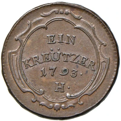 1 Kreuzer - Francis II back