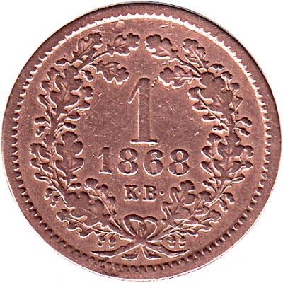 1 Kreuzer - Francis Joseph I back