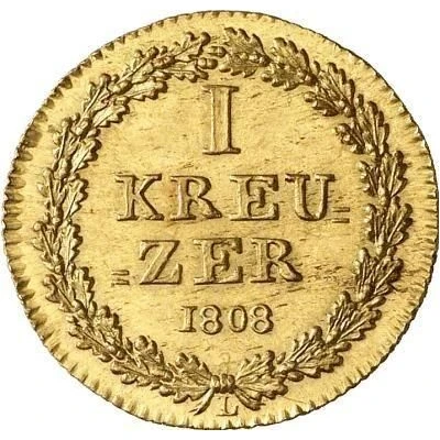 1 Kreuzer - Frederick August and Frederick William Gold pattern strike back