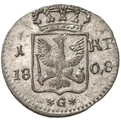 1 Kreuzer - Frederick William III back