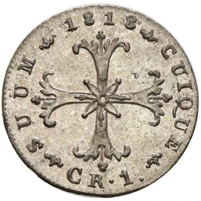 1 Kreuzer - Frederick William III back