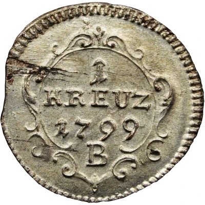 1 Kreuzer - Frederick William III back