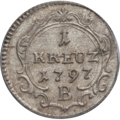 1 Kreuzer - Frederick William II back