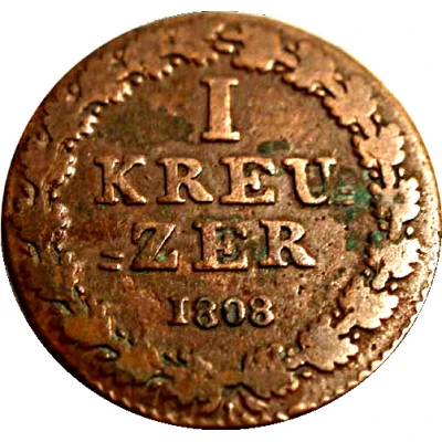 1 Kreuzer - Frederick William back