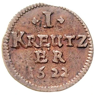 1 Kreuzer - John Gottfried of Aschhausen back