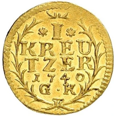 1 Kreuzer - Louis VIII Gold Pattern back