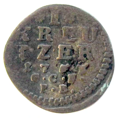 1 Kreuzer - Louis VIII back