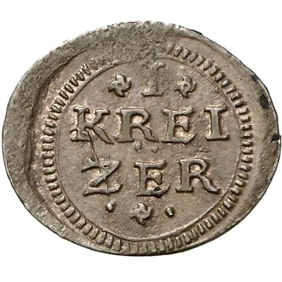 1 Kreuzer - Maximillian II Kipper back