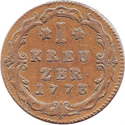 1 Kreuzer - William IX back