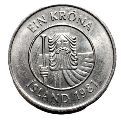 1 Króna Non-magnetic front