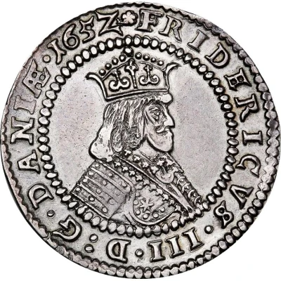 1 Krone - Frederik III Short motto; clockwise front