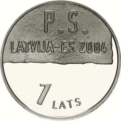 1 Lats Latvia-European Union back