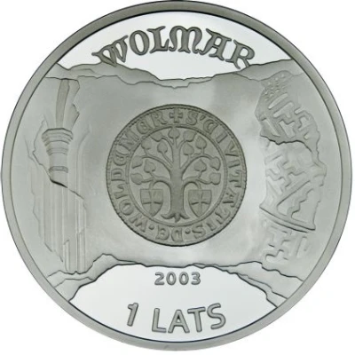 1 Lats Valmiera front