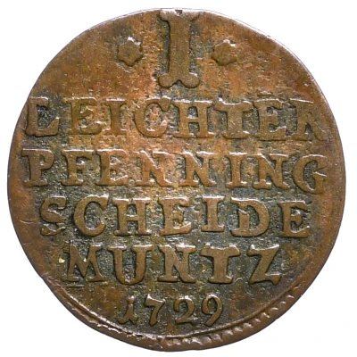 1 Leichter Pfennig - William Henry back