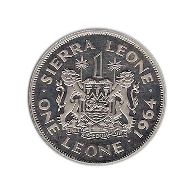 1 Leone - Elizabeth II Proof Issue front